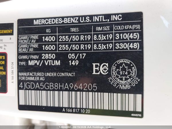 2017 MERCEDES-BENZ GLE 400 4MATIC