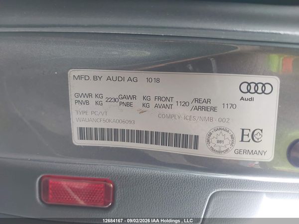 2019 AUDI A5 PREMIUM