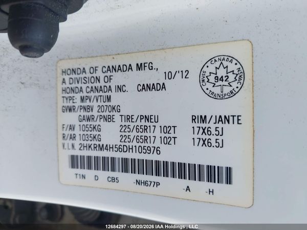 2013 HONDA CR-V EX — I9