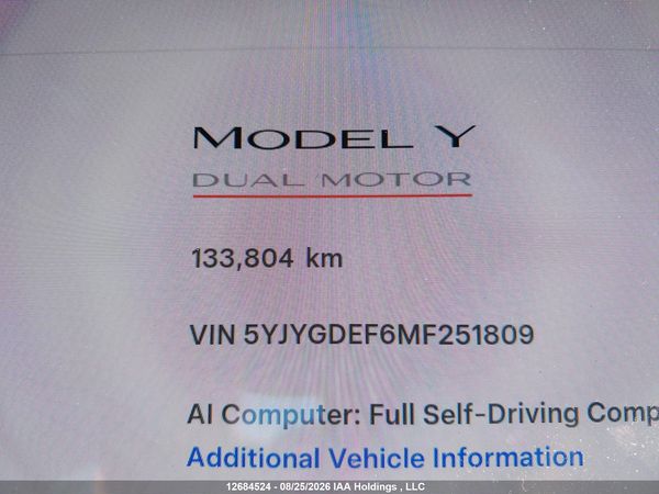 2021 TESLA MODEL Y PERFORMANCE