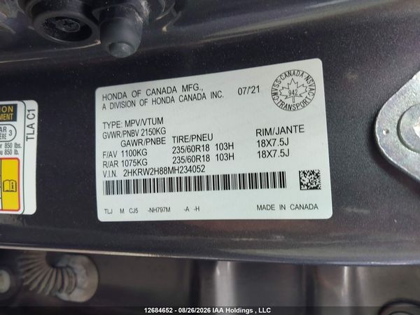 2021 HONDA CR-V EX-L