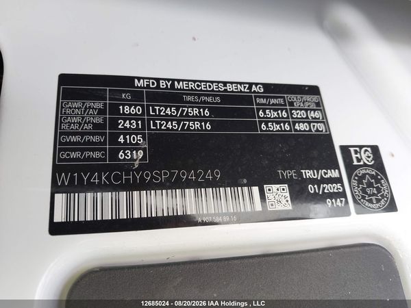 2025 MERCEDES-BENZ SPRINTER 2500 907 (VS30)