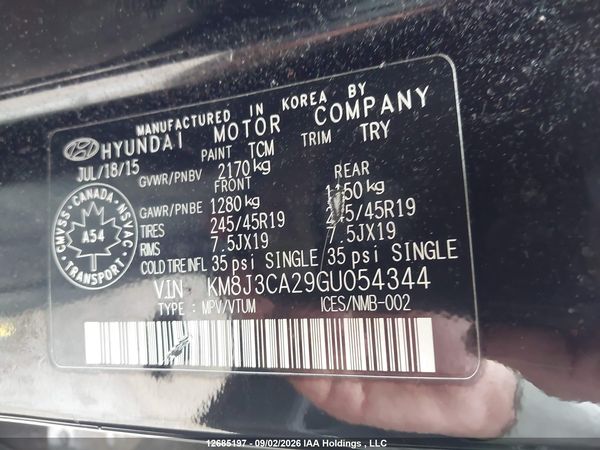 2016 HYUNDAI TUCSON PREMIUM 1.6