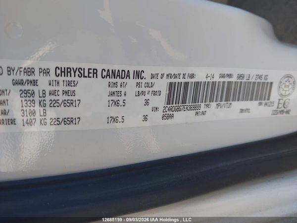 2014 DODGE GRAND CARAVAN SE