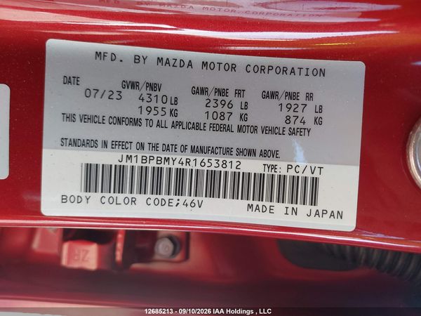 2024 MAZDA 3 Sport — I9