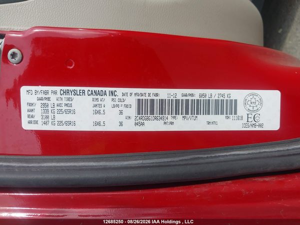 2013 DODGE GRAND CARAVAN SE