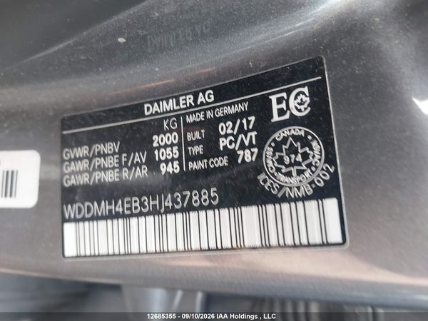 2017 MERCEDES-BENZ B250 — I9