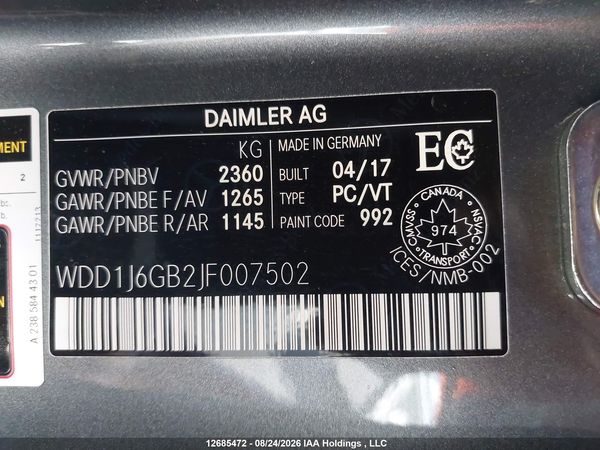 2018 MERCEDES-BENZ E 400 4MATIC