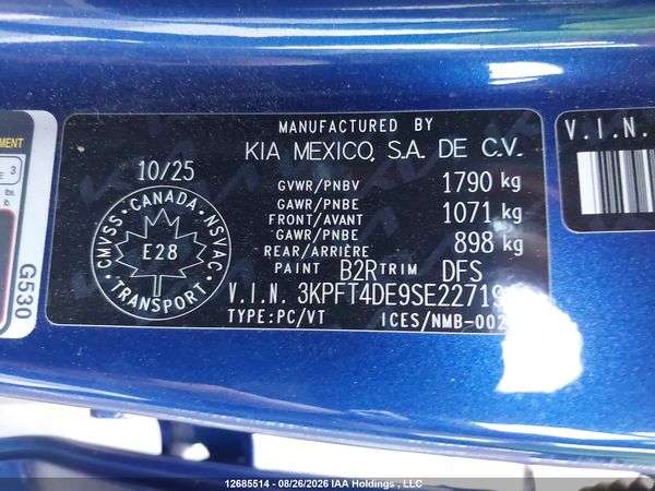 2025 KIA K4 LX — I9