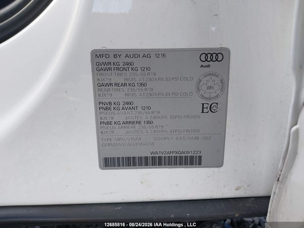 2016 AUDI Q5 TECHNIK