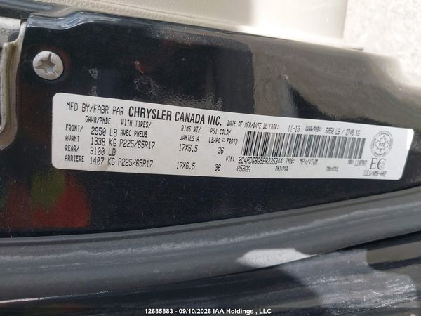 2014 DODGE GRAND CARAVAN SE/SXT