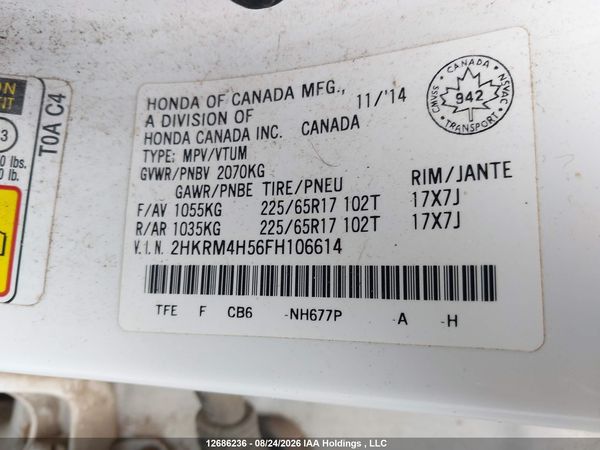 2015 HONDA CR-V EX — I9