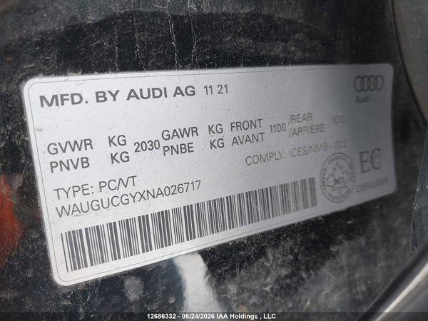 2022 AUDI A3 PREMIUM