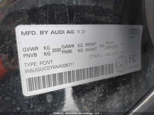 2022 AUDI A3 PREMIUM