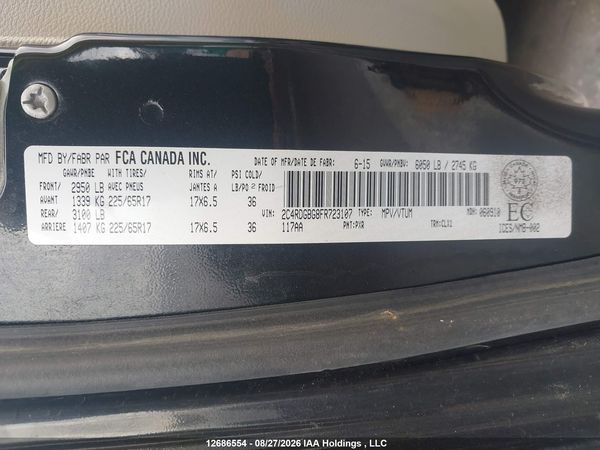 2015 DODGE GRAND CARAVAN SE