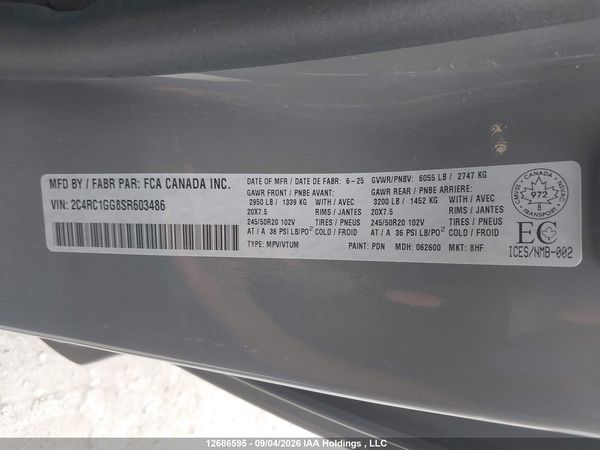2025 CHRYSLER PACIFICA LIMITED