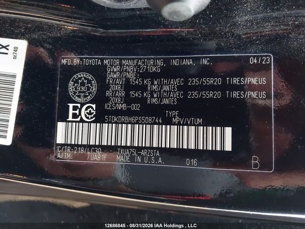 2023 TOYOTA HIGHLANDER