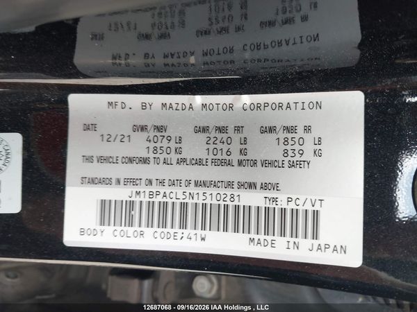 2022 MAZDA MAZDA3 GS — I9