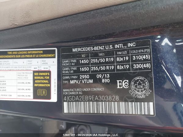 2014 MERCEDES-BENZ ML 350 BLUETEC 4MATIC