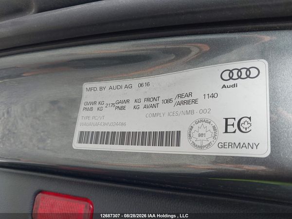 2017 AUDI A4 PREMIUM