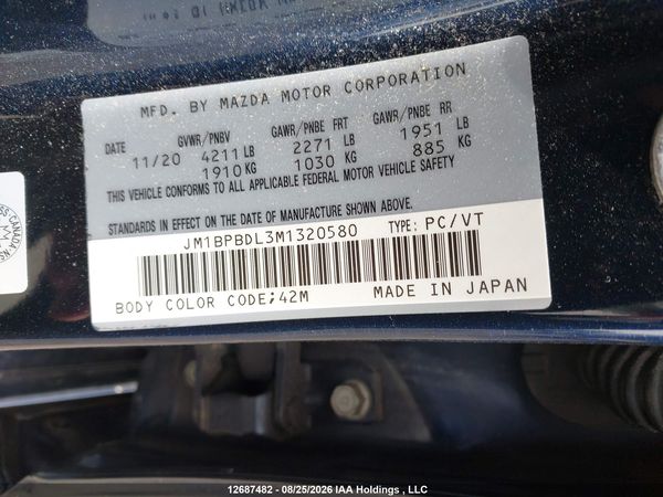 2021 MAZDA 3 PREMIUM — I9