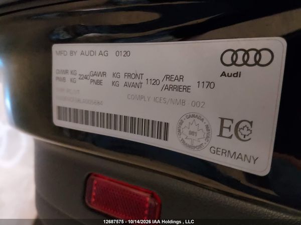 2020 AUDI A5 PROGRESSIV — I9