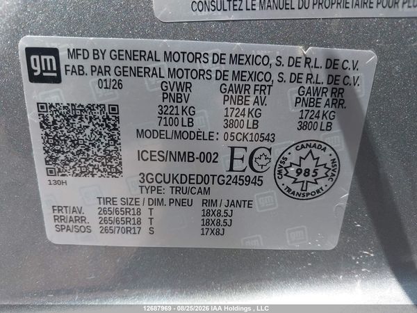 2026 CHEVROLET SILVERADO K1500 LT — I9
