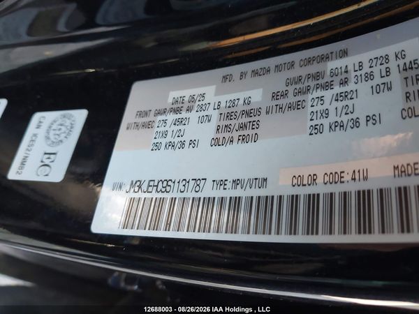 2025 MAZDA CX-70 MILD HYBRID INLINE 6 TURBO SIGNATURE — I9