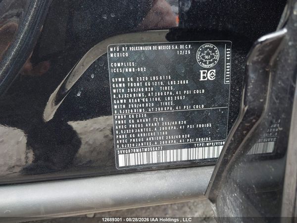 2026 VOLKSWAGEN TIGUAN SE R-LINE BLACK — I9