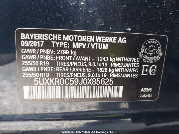 2018 BMW X5 XDRIVE35I