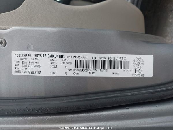 2014 DODGE GRAND CARAVAN SE/SXT