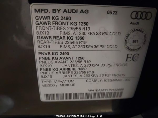 2023 AUDI Q5 PREMIUM PLUS 45 — I9