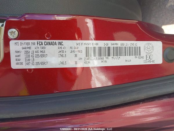 2020 DODGE GRAND CARAVAN PREMIUM PLUS — I20