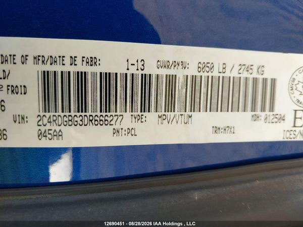 2013 DODGE GRAND CARAVAN SE/SXT
