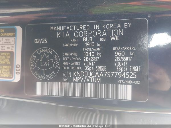 2025 KIA SELTOS S