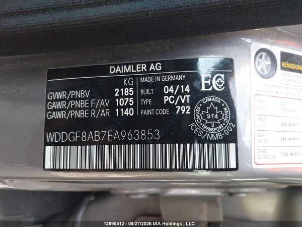 2014 MERCEDES-BENZ C 300 4MATIC — I9