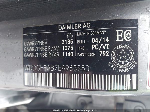 2014 MERCEDES-BENZ C 300 4MATIC — I21