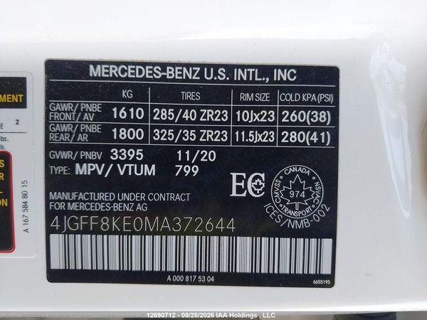 2021 MERCEDES-BENZ GLS 63 AMG 4MATIC — I9