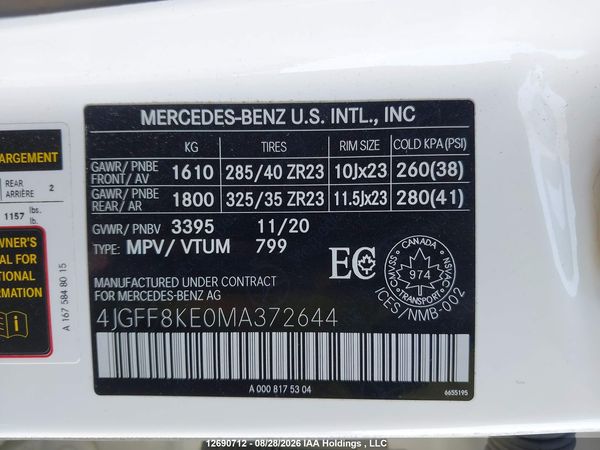 2021 MERCEDES-BENZ GLS 63 AMG 4MATIC — I19