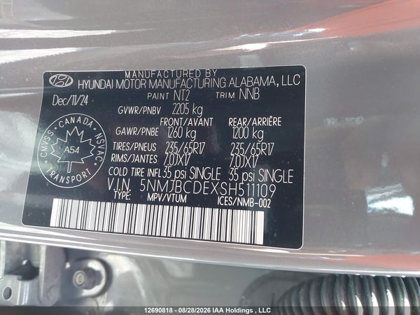 2025 HYUNDAI TUCSON SEL