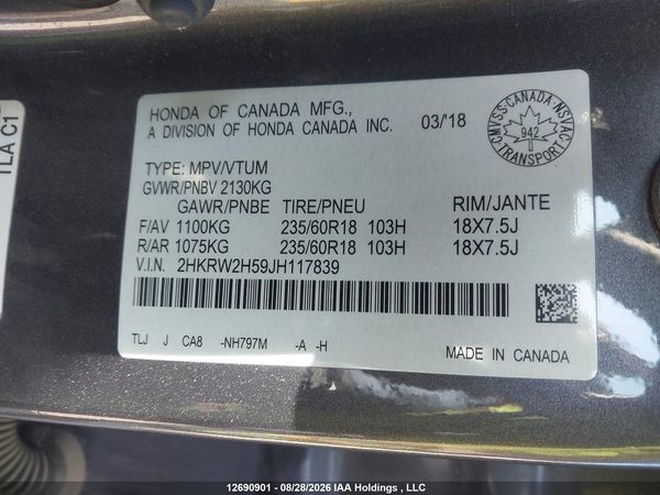 2018 HONDA CR-V EX
