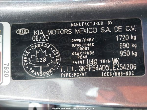 2020 KIA FORTE