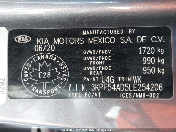2020 KIA FORTE