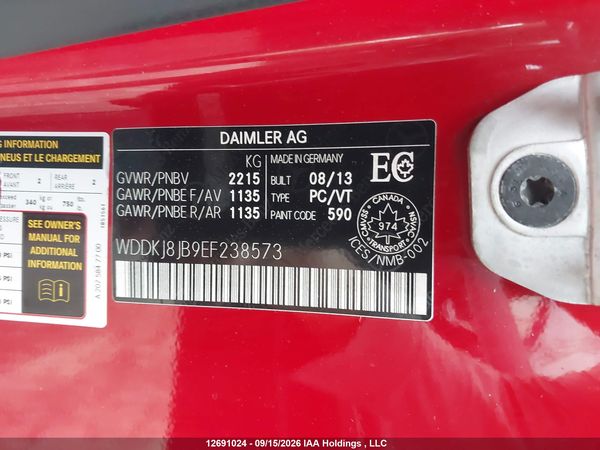 2014 MERCEDES-BENZ E 350 4MATIC