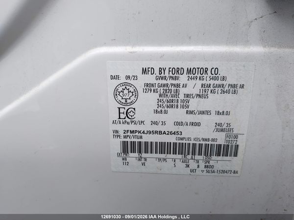 2024 FORD EDGE SEL — I9