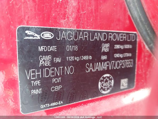 2018 JAGUAR XE S — I18