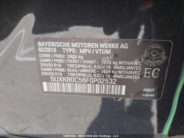 2015 BMW X5 XDRIVE35I