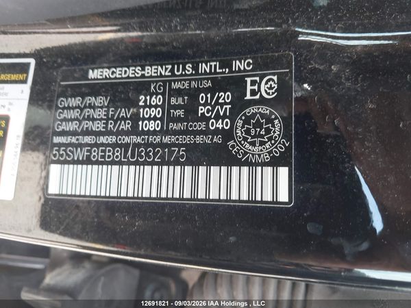 2020 MERCEDES-BENZ C 300 4MATIC