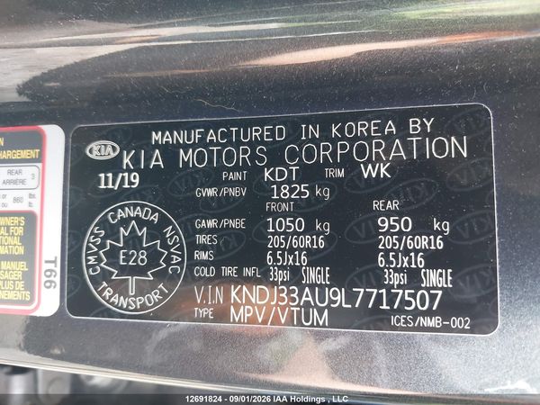 2020 KIA SOUL EX