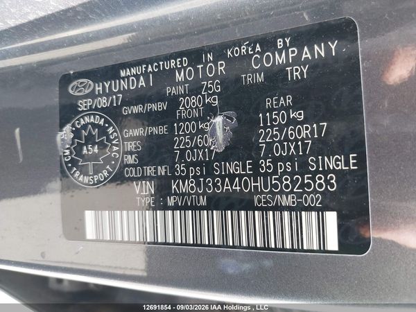 2017 HYUNDAI TUCSON